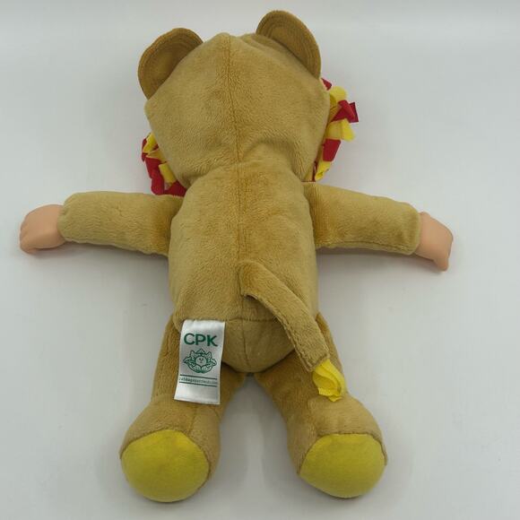 Cabbage Patch Kids CPK Stuffed Animal Lion Yellow Red Kids Fun Gift Plush Gift - Picture 5 of 7